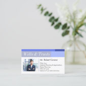 Rechtsanwaltskanzlei Wills & Trusts Anwalt bei Rec Visitenkarte (Stehend Vorderseite)