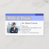 Rechtsanwaltskanzlei Wills & Trusts Anwalt bei Rec Visitenkarte (Vorderseite)