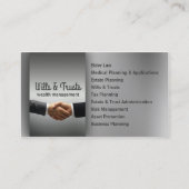 Rechtsanwaltskanzlei Wills & Trusts Anwaltskanzlei Visitenkarte (Vorderseite)