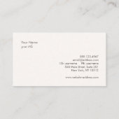 Rechtsanwaltskarte Visitenkarte (Rückseite)