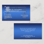 Rechtsanwaltsrechtsanwaltgesetz legal visitenkarte (Vorne/Hinten)