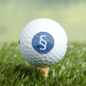 Rechtsanwaltsrichter Rechtsanwältin Monogramm-Kuns Golfball (Insitu T-Shirt)