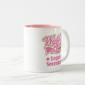Rechtsanwaltssekretär-Geschenk für sie Zweifarbige Tasse (VorderseiteRechts)