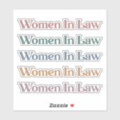 Rechtsanwaltsstudentin Aufkleber (Blatt)