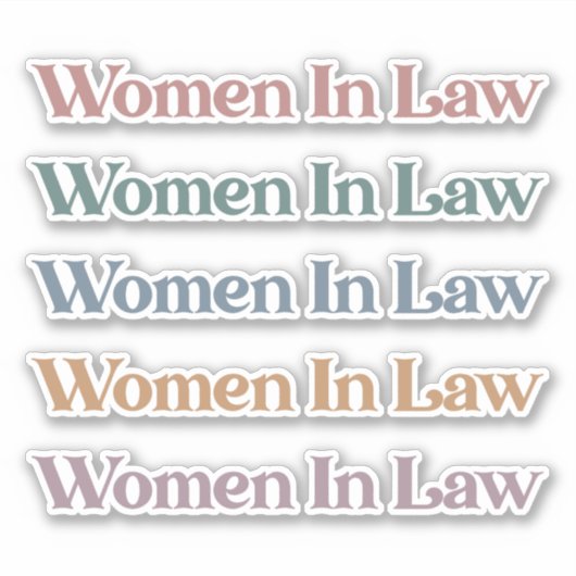 Rechtsanwaltsstudentin Aufkleber (Vorderseite)
