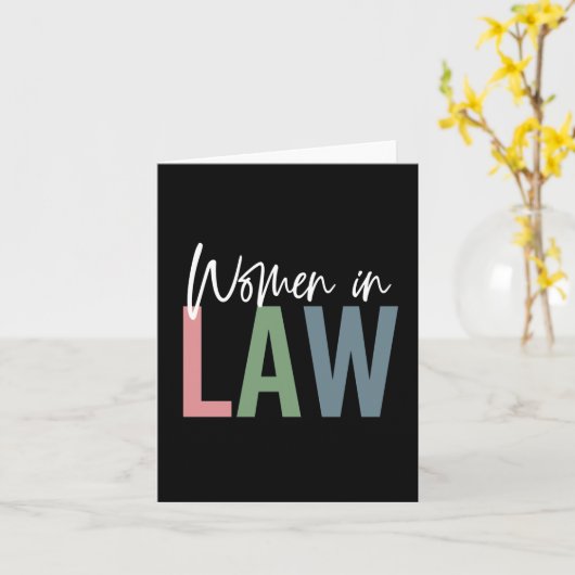 Rechtsanwaltsstudentin Karte (Gelbe Blume)