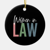 Rechtsanwaltsstudentin Keramik Ornament (Vorne)