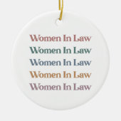 Rechtsanwaltsstudentin Keramik Ornament (Vorne)