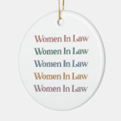 Rechtsanwaltsstudentin Keramik Ornament (Links)