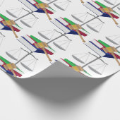 Rechtsanwaltszeichen Geschenkpapier (Ecke)