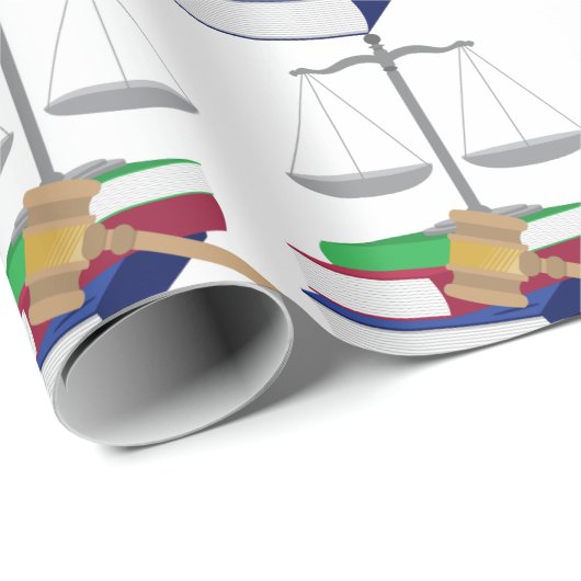 Rechtsanwaltszeichen Geschenkpapier (Rolleneckpunkt)