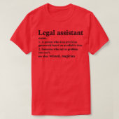 Rechtsassistent Definition Funny Paralegal Profis T-Shirt (Design vorne)