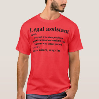 Rechtsassistent Definition Funny Paralegal Profis T-Shirt