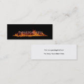 Rechtsassistent-Höllen-Visitenkarte Mini Visitenkarte (Vorne/Hinten)