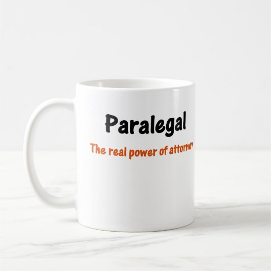 Rechtsassistent-Power der Rechtsanwalts-Tasse Kaffeetasse (Links)