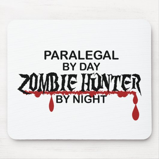 Rechtsassistent-Zombie-Jäger Mousepad (Vorne)
