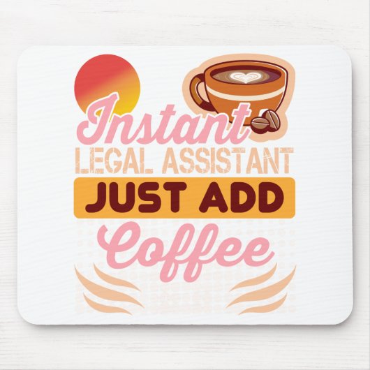 Rechtsassistenten-Kaffe-Mauspad-Schreibtisch Mousepad (Vorne)
