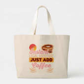 Rechtsassistenten-Kaffee-Tasche Arbeit Jumbo Stoffbeutel (Rückseite)