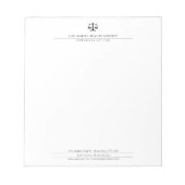 RECHTSBEAMT | elegant Notizblock (Vorderseite)