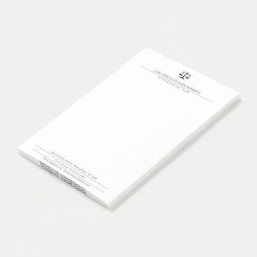 RECHTSBEAMT | elegant Post-it Klebezettel (angewinkelt)