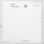 RECHTSBEAMTE BRIEFBOGEN (Vorne/Hinten)