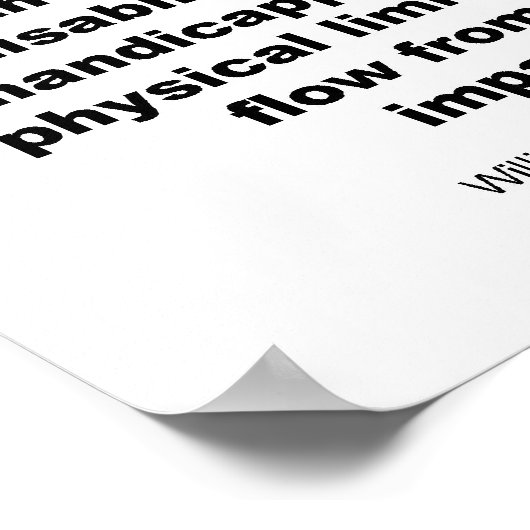 Rechtsbeistand William J. Brennan, Jr. Poster (Ecke)