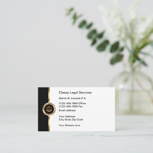 Rechtsberatung Visitenkarte (Stehend Vorderseite)