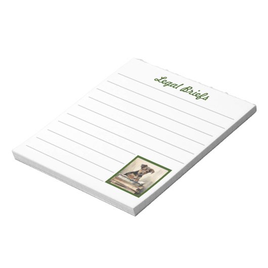Rechtsbeschreibungen mit Puppy Companion Notepad Notizblock (Rotiert)