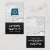 Rechtsbuch | Richtskala | Verspätung Visitenkarte (Vorne/Hinten)