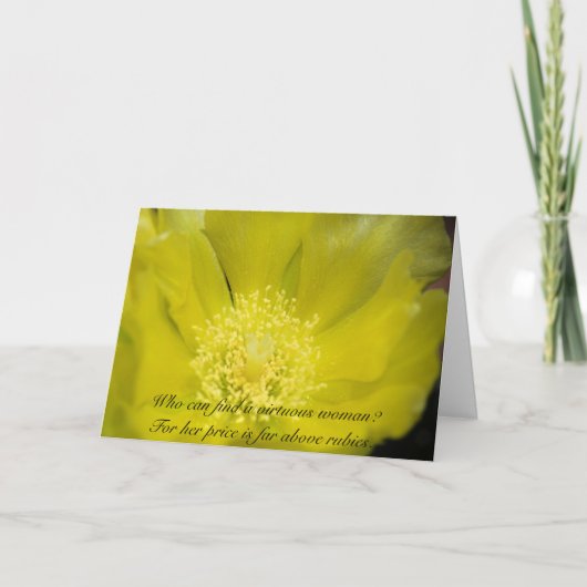 Rechtschaffene Frauen-Karte Karte (Vorderseite)