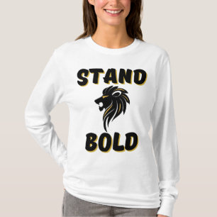 Rechtschaffene Haltung kühl als Löwen Frauen lange T-Shirt