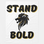 Rechtschaffene stehen kühl wie Löwen Fleecedecke (Vorderseite)