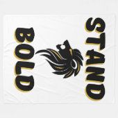 Rechtschaffene stehen kühl wie Löwen Fleecedecke (Vorderseite (Horizontal))