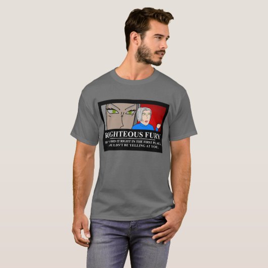 Rechtschaffene Wut Demotivator T-Shirt (Vorne ganz)