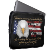 Rechtschaffener Patriotismus Laptopschutzhülle (Vorne Rechts)