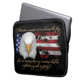 Rechtschaffener Patriotismus Laptopschutzhülle (Vorderseite Links)