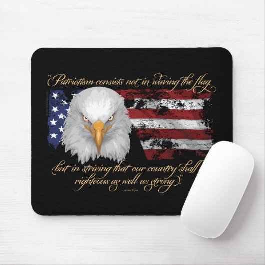 Rechtschaffener Patriotismus Mousepad (Mit Mouse)