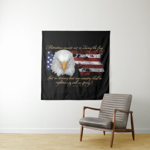 Rechtschaffener Patriotismus Wandteppich