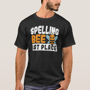 Rechtschreibbiene 1. Platz Schule Schreibbiene T-Shirt