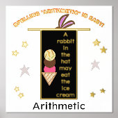 Rechtschreibende Arithmetik-Huthase-Ohren Foliendrucke (Vorderseite)