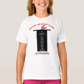 Rechtschreibende Arithmetik Magie Pink Sonnige Ohr T-Shirt (Vorderseite)