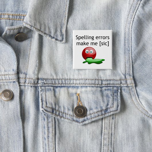 Rechtschreibfehler machen mich zum Grammar-Spaß Button (Beispiel)