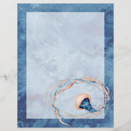 Rechtschreibpapier für Quallenfische Wasserfarbe, 