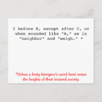 Rechtschreibregeln: I vor E