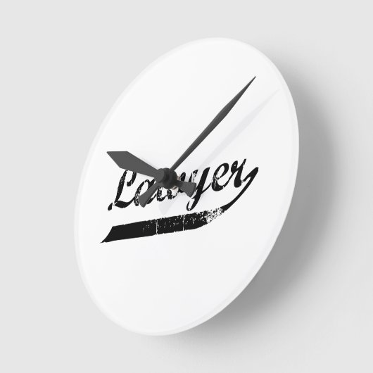 Rechtschreibtypografie Runde Wanduhr (Winkel)