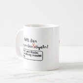 Rechtschreibung Kaffeetasse (Vorderseite Links)