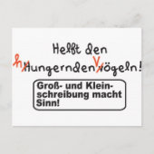 Rechtschreibung Postkarte (Vorderseite)
