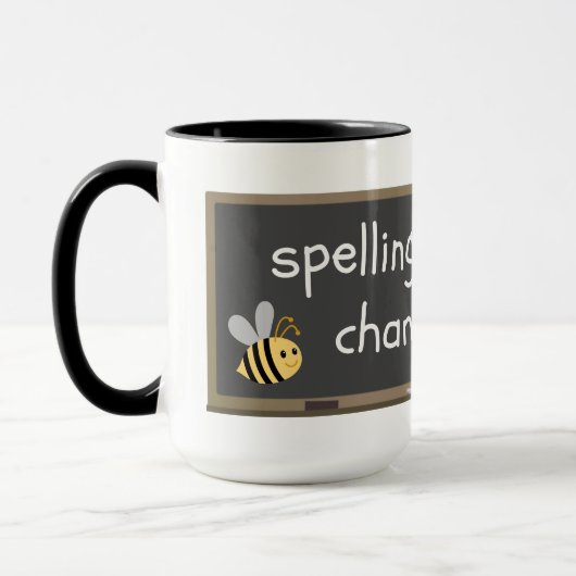 Rechtschreibungs-Biene Champeon Tasse (Links)