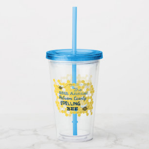 Rechtschreibungs-Bienen-personalisierte Schale Acryltrinkbecher