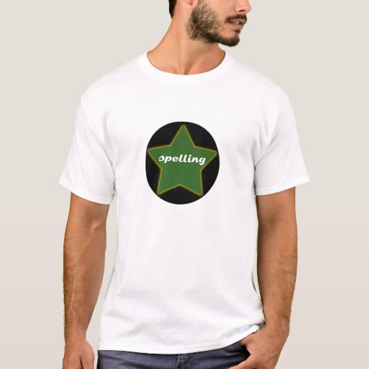 Rechtschreibungs-Stern-T - Shirt (Vorderseite)
